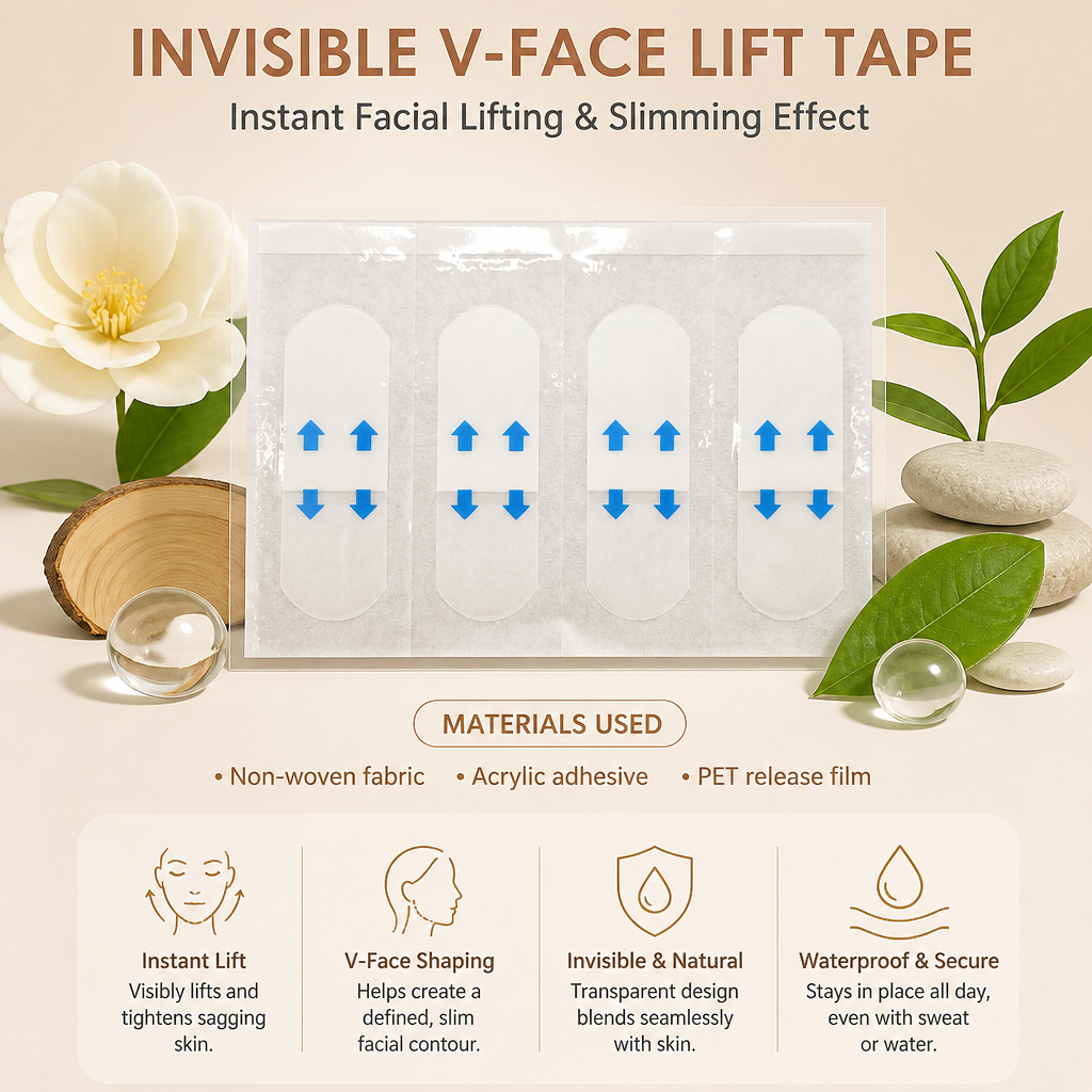 Invisible V-Face Lift Tape – Instant Facial Lifting & Slimming Effect