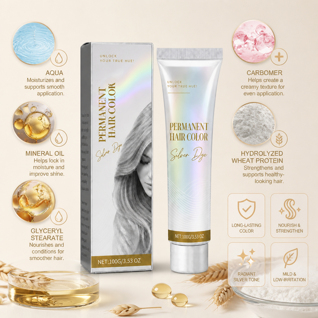 Long-Lasting Gray Hair Dye – Nourishing Color Formula For Smooth Hair