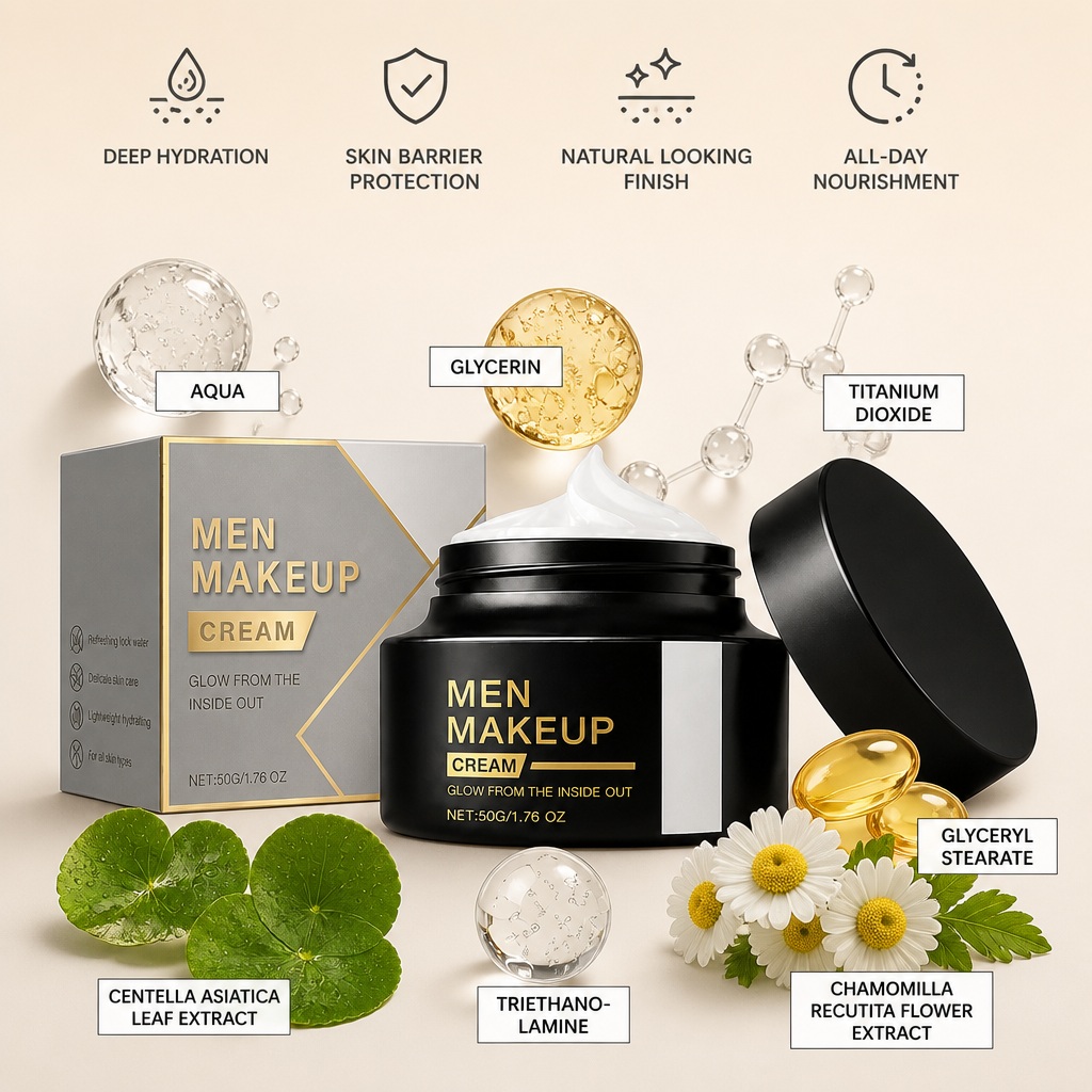 Men's Tinted Moisturizing Face Cream – Natural Looking Skin Finish