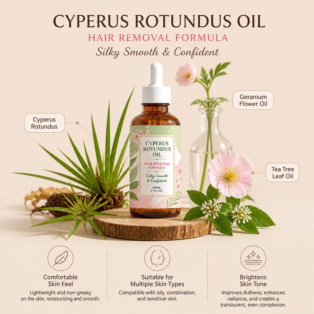 Cyperus Rotundus Oil – Lightweight Skin Care After Hair Removal