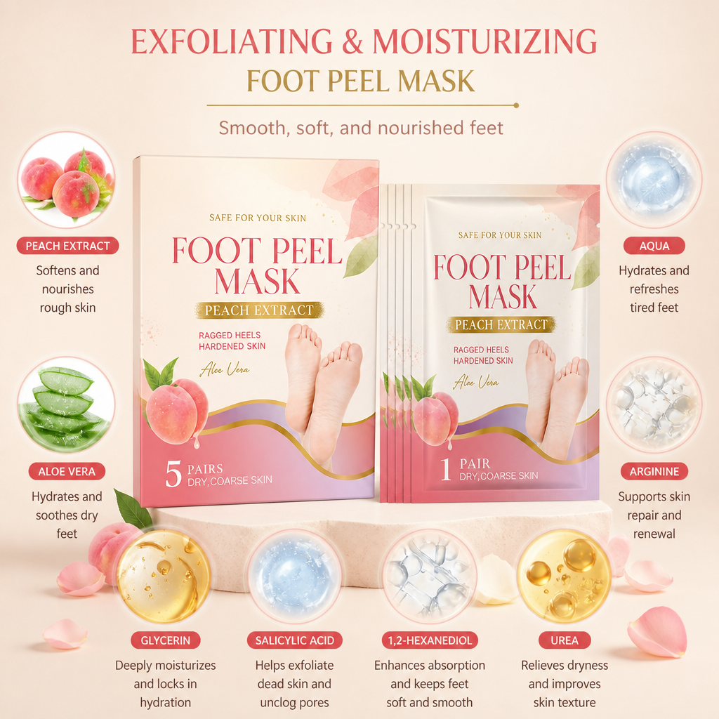 Exfoliating & Moisturizing Foot Peel Mask – Removes Dead Skin & Calluses