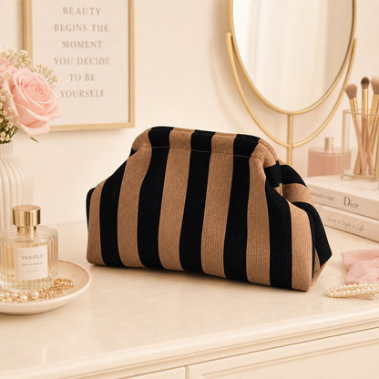Stylish Knitted Makeup Bag