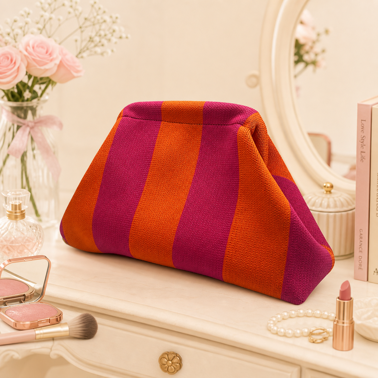 Stylish Knitted Makeup Bag