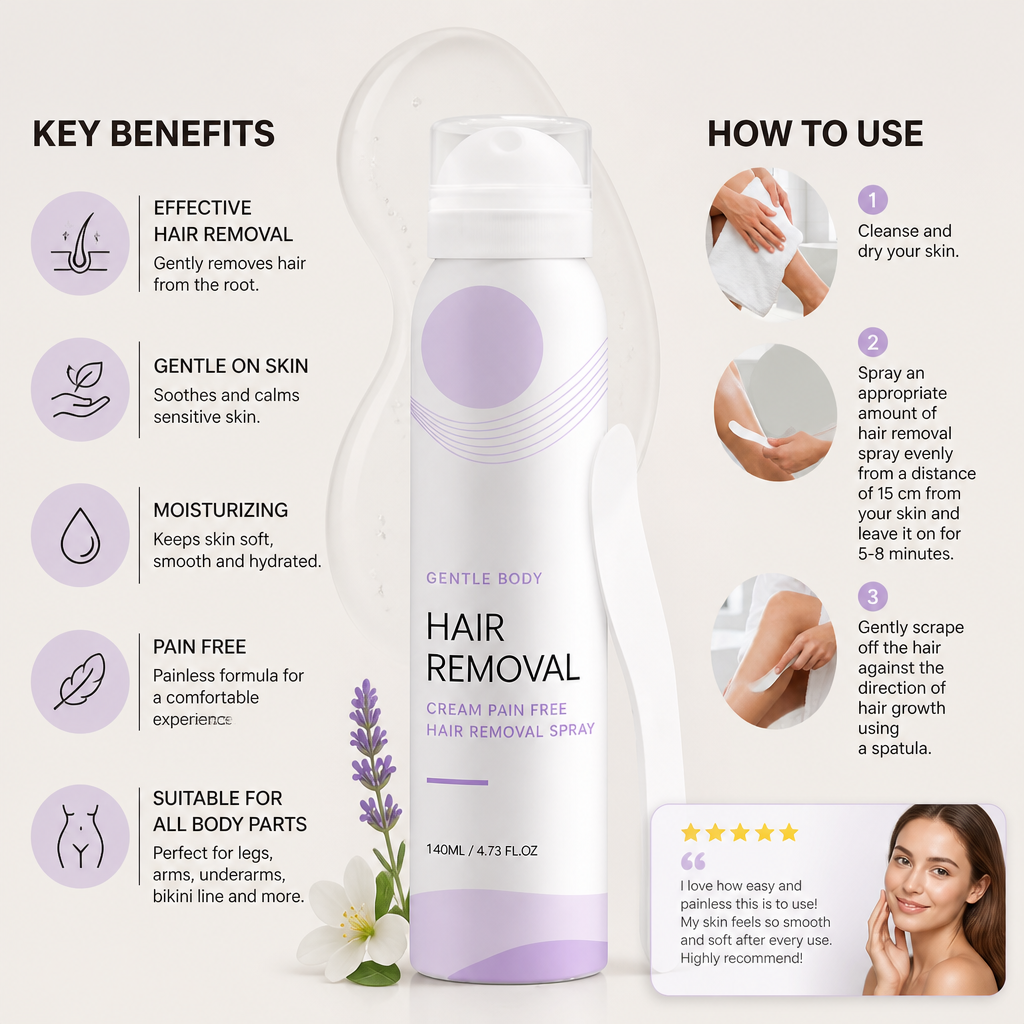 Pain-Free Woman Hair Removal Cream – Gentle Formula for Sensitive Skin