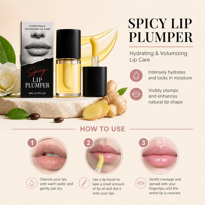 Korean Spicy Lip Plumper Gloss – Fuller-Looking Lips with a High-Shine Finish
