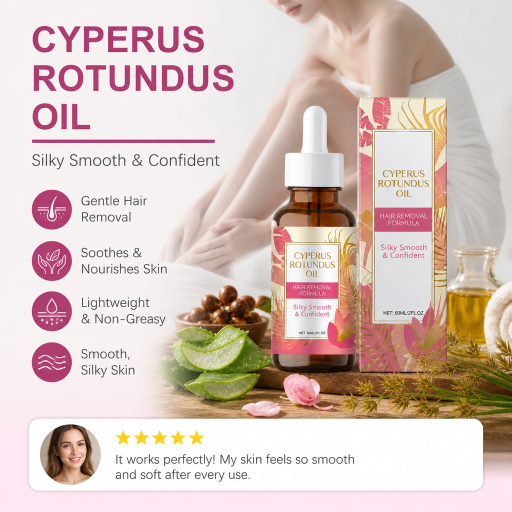 Cyperus Rotundus Oil – Naturally Derived Formula for Silky, Smooth Skin
