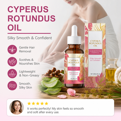 Cyperus Rotundus Oil – Naturally Derived Formula for Silky, Smooth Skin
