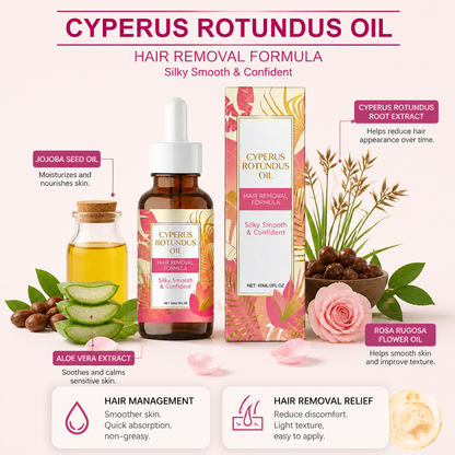 Cyperus Rotundus Oil – Naturally Derived Formula for Silky, Smooth Skin