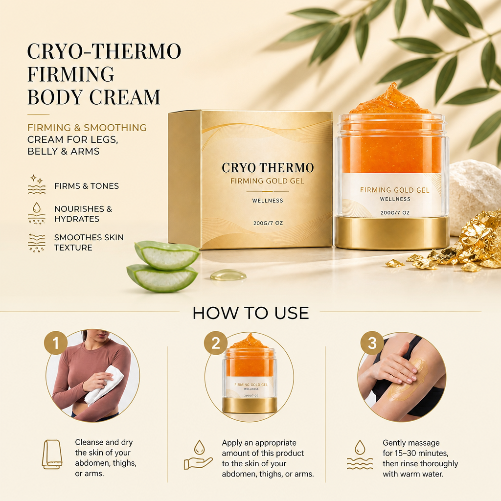 Cryo-Thermo Firming Body Cream - Firming & Smoothing Cream for Legs, Belly & Arms