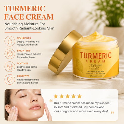 Turmeric Face Cream – Nourishing Moisture For Smooth Radiant-Looking Skin