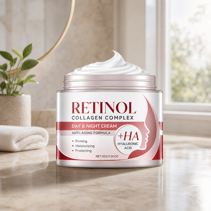 Retinol Firming Face Cream with Hyaluronic Acid for Smooth Radiant Skin