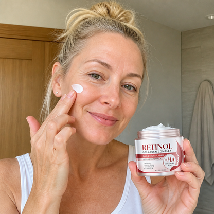 Retinol Firming Face Cream with Hyaluronic Acid for Smooth Radiant Skin