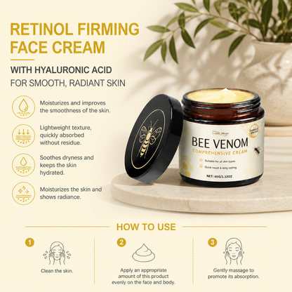 Bee Venom & Honey Body Cream for Soft, Smooth, Hydrated Skin