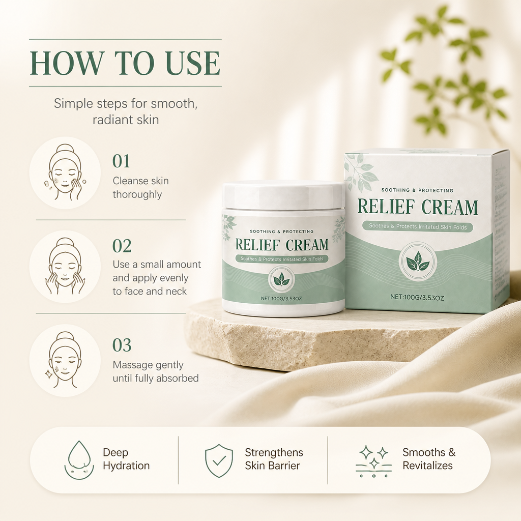 Intertrigo Relief Cream – Soothes & Protects Irritated Skin Folds