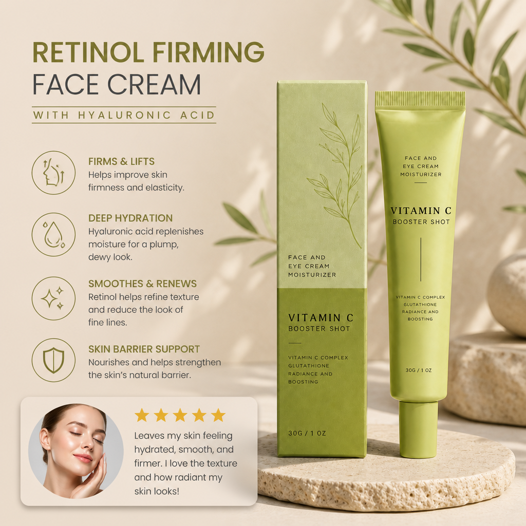 Niacinamide Face & Eye Moisturizer – Lightweight Hydrating Cream for Smooth Skin