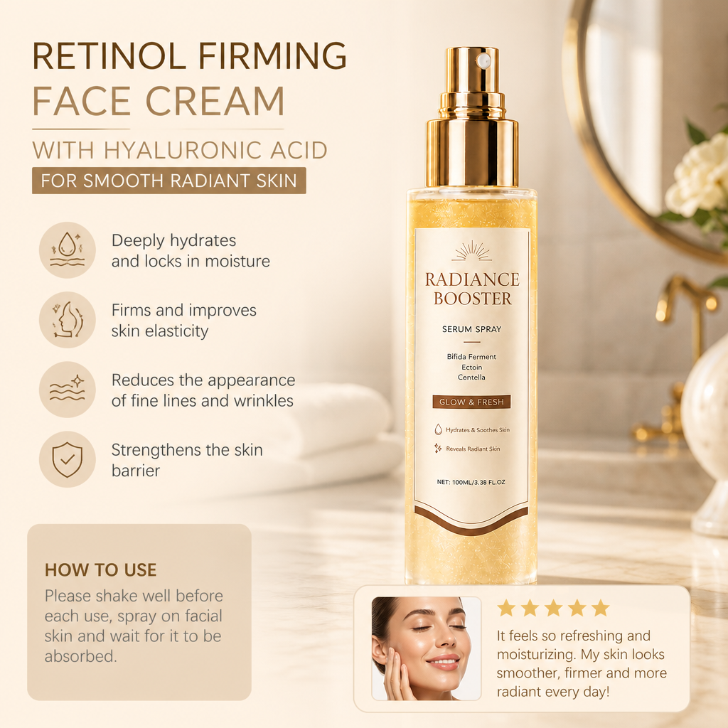 Radiance Booster Serum Spray – Hydrates for Fresh, Glowing-Looking Skin