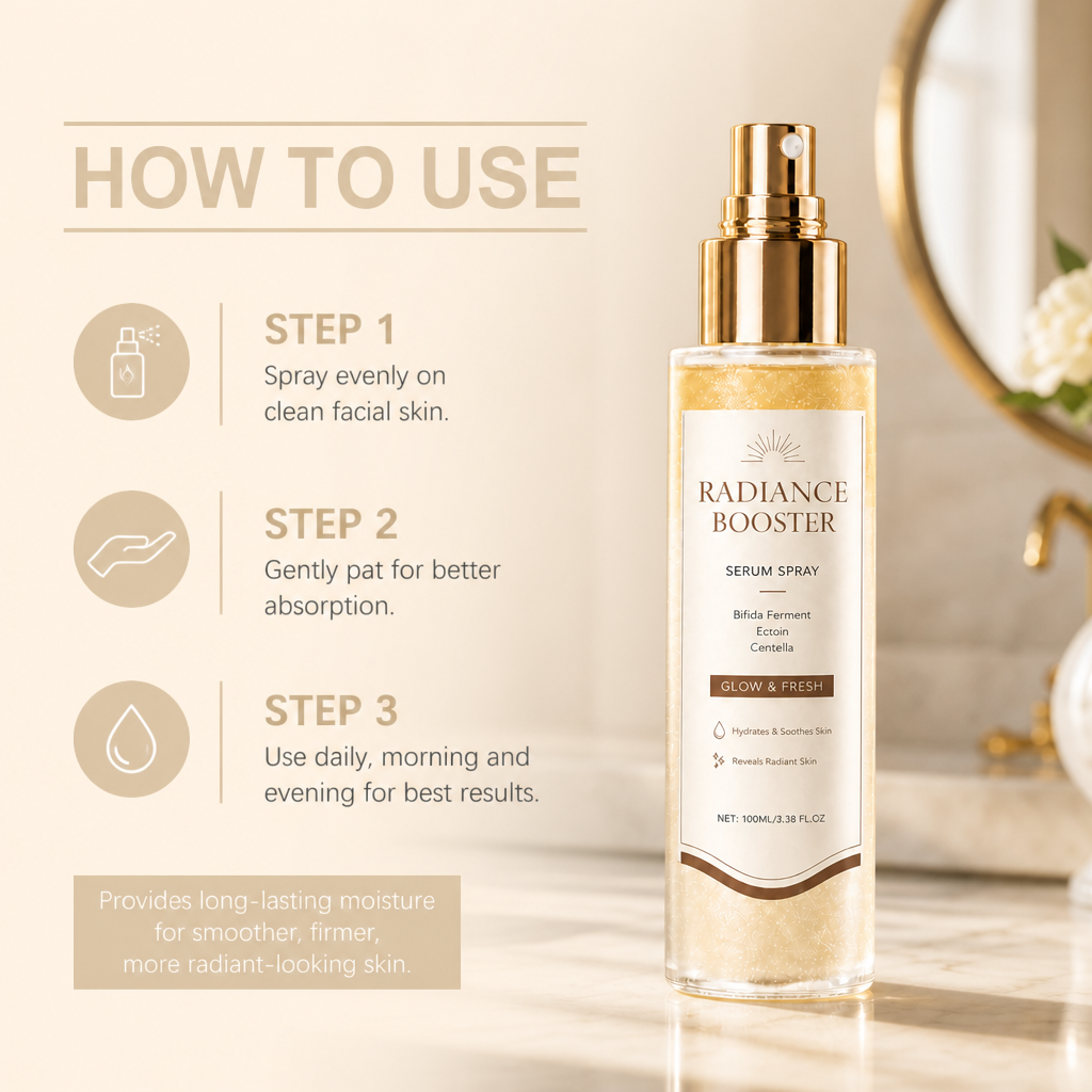 Radiance Booster Serum Spray – Hydrates for Fresh, Glowing-Looking Skin
