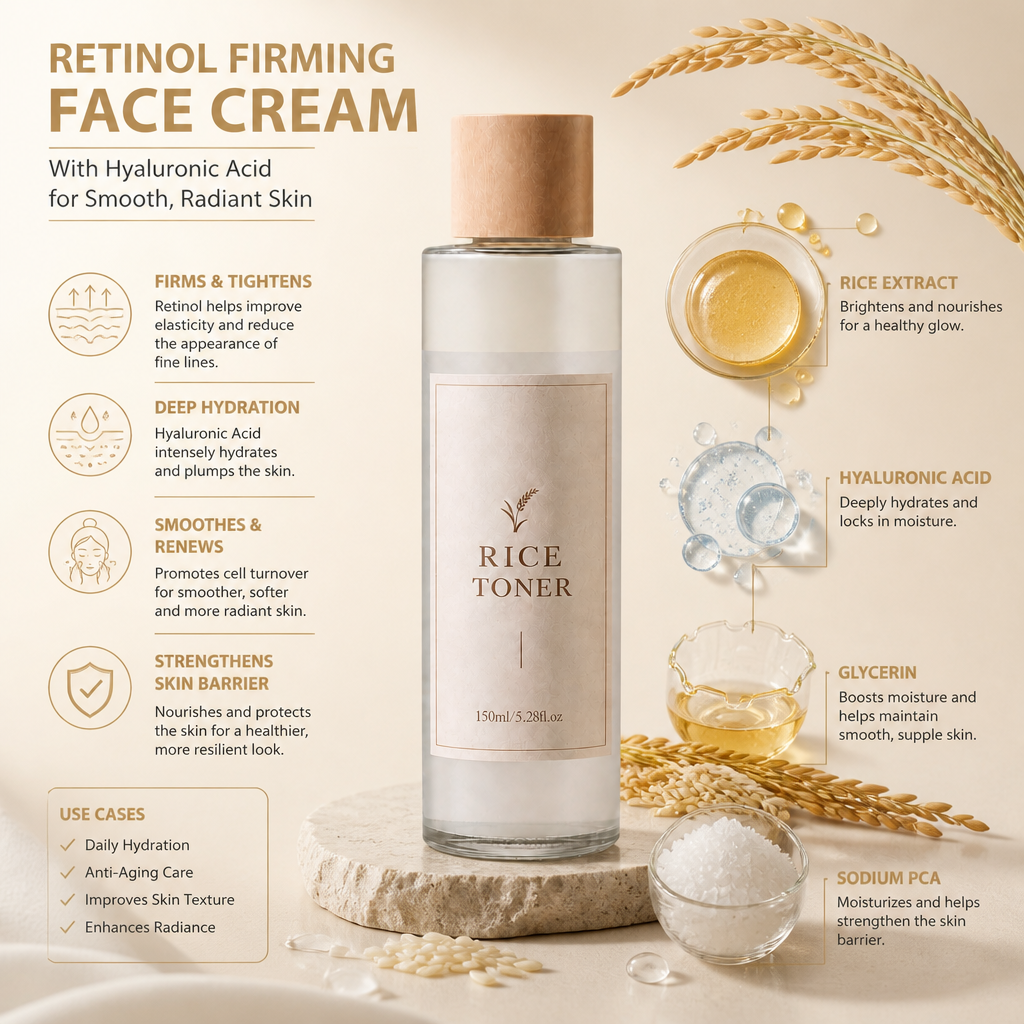Hyaluronic Acid Rice Toner – Hydrating Formula for Smooth, Radiant Skin