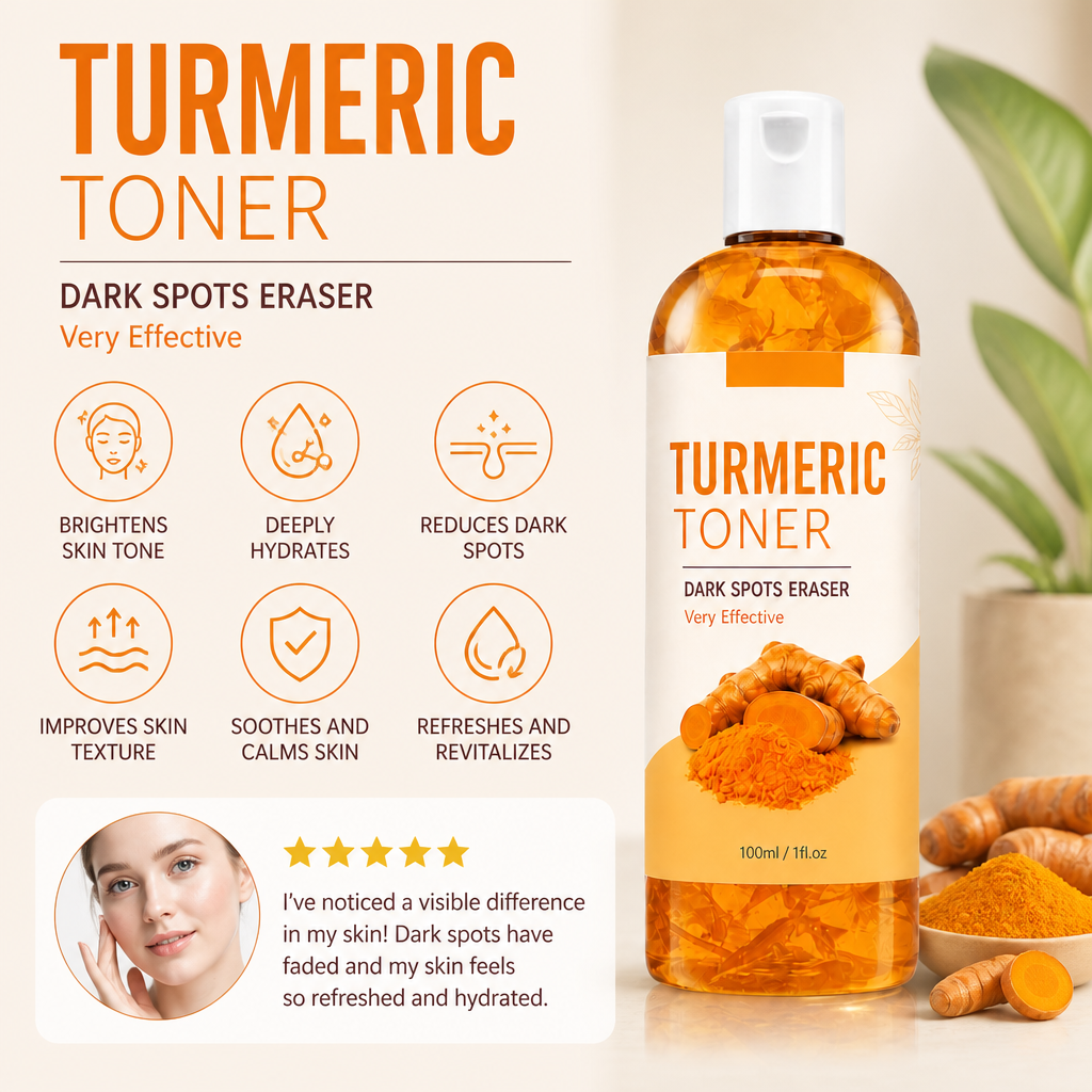Turmeric Toner – Refreshes Skin for a Brighter, More Even-Looking Complexion