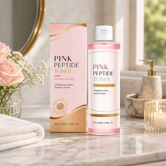 Pink Peptide Brightening Toner for Smooth, Hydrated & Radiant Skin