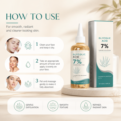 Hydrating Glycolic Acid Facial Toner for Smooth, Refreshed Skin