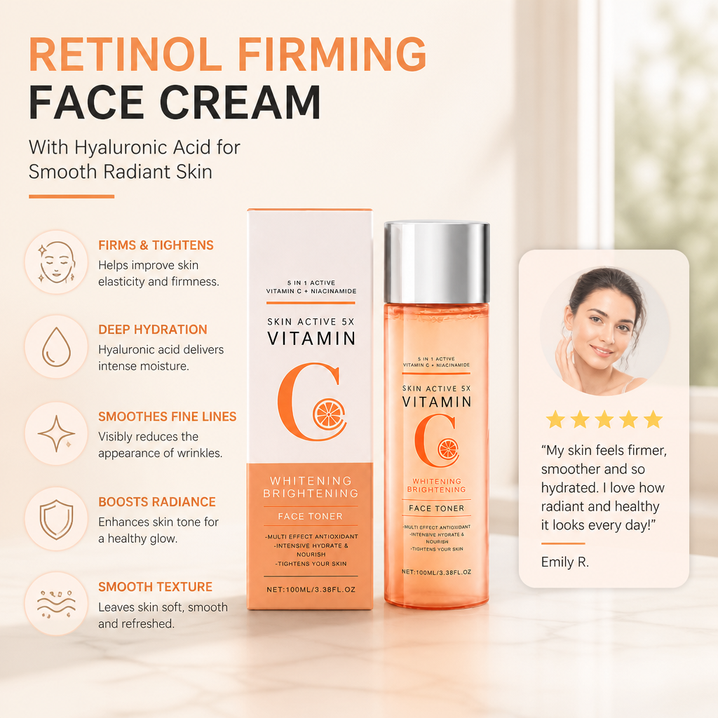 Vitamin C Brightening Face Toner – Hydrating Glow & Daily Radiance