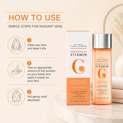 Vitamin C Brightening Face Toner – Hydrating Glow & Daily Radiance