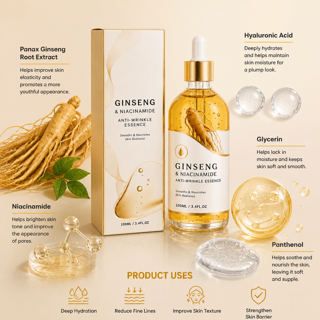 Ginseng & Niacinamide Essence – Nourishes for Smooth, Radiant-Looking Skin