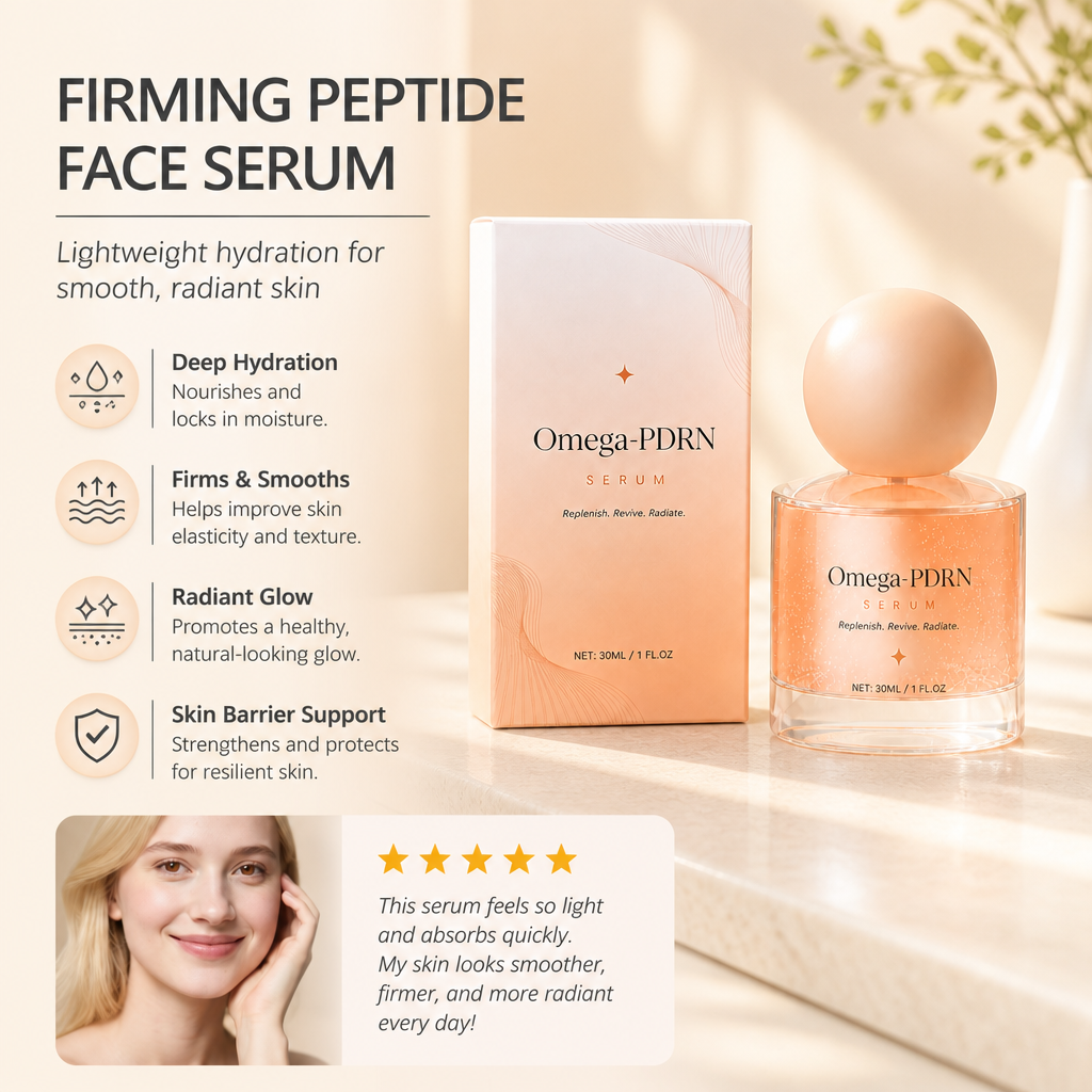 Firming Peptide Face Serum – Lightweight Hydration for Smooth, Radiant Skin