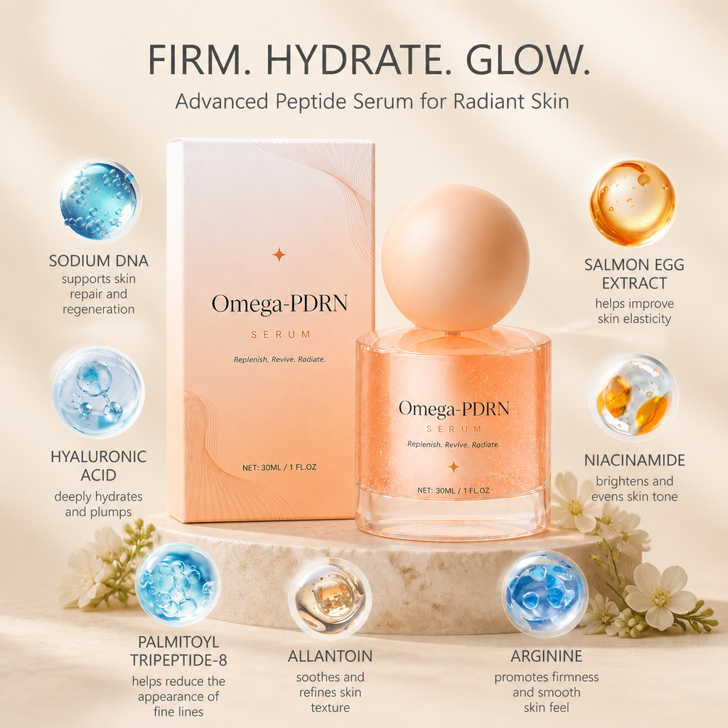 Firming Peptide Face Serum – Lightweight Hydration for Smooth, Radiant Skin