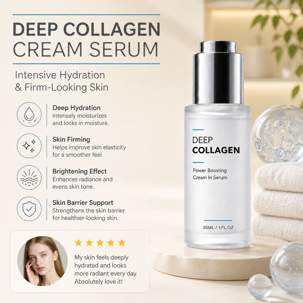 Deep Collagen Cream Serum – Intensive Hydration & Firm-Looking Skin