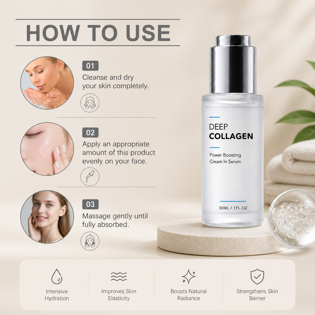 Deep Collagen Cream Serum – Intensive Hydration & Firm-Looking Skin