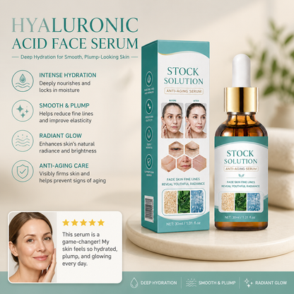 Hyaluronic Acid Face Serum – Deep Hydration for Smooth, Plump-Looking Skin