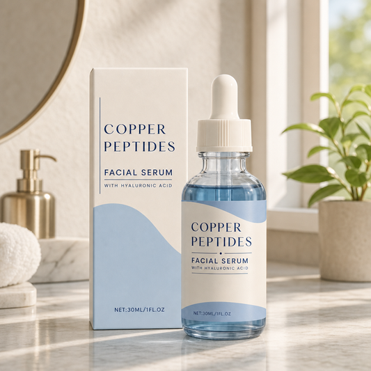 Copper Peptides & Hyaluronic Acid – Hydrating Serum for Smoother-Looking Skin