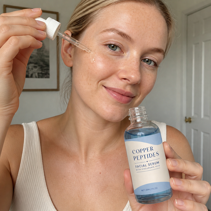 Copper Peptides & Hyaluronic Acid – Hydrating Serum for Smoother-Looking Skin