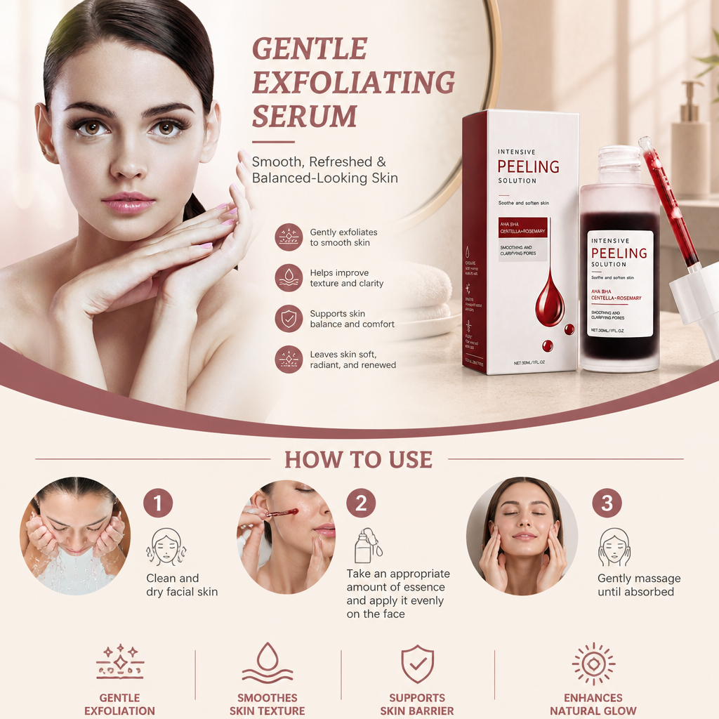 Gentle Exfoliating Serum – Smooth, Refreshed & Balanced-Looking Skin