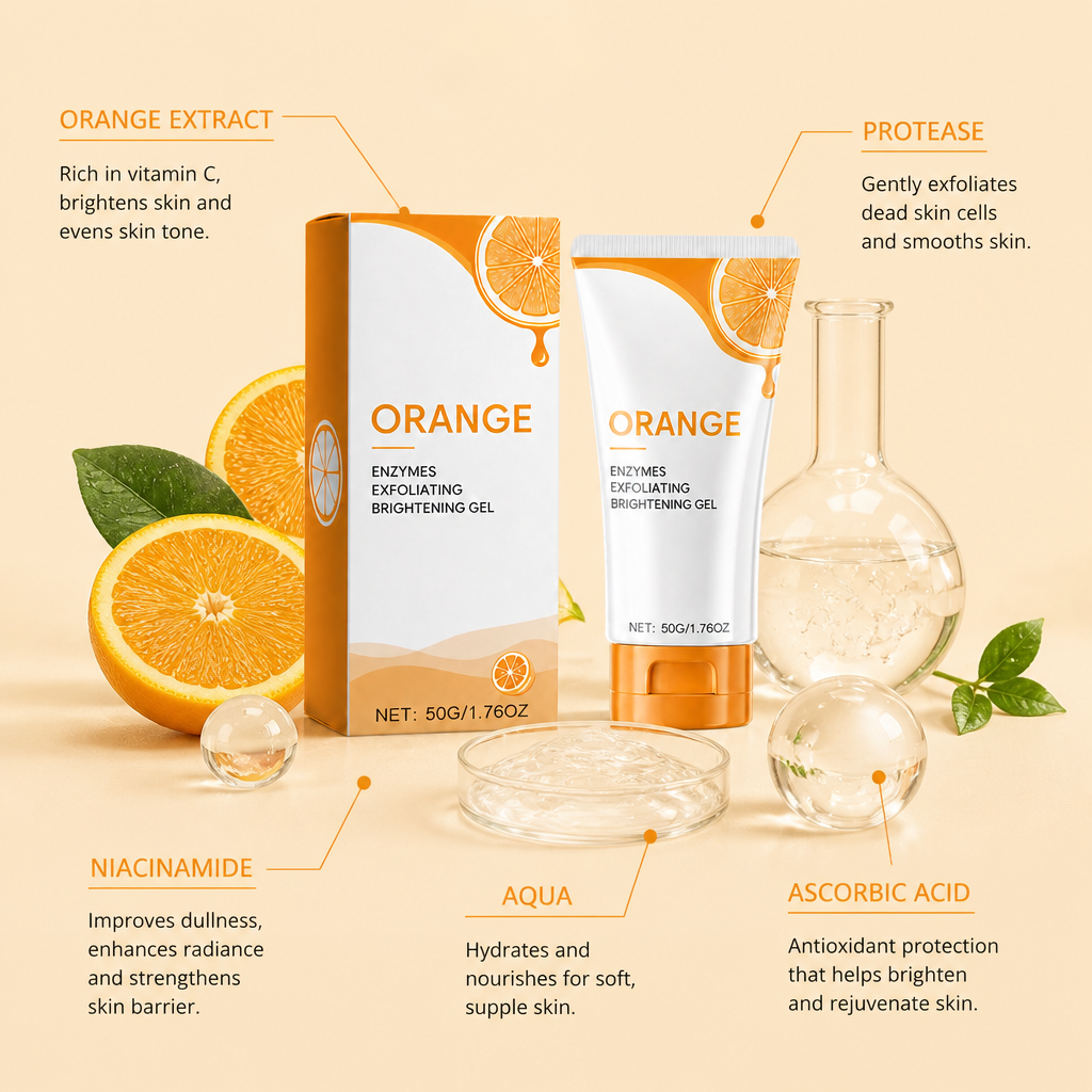 Orange Enzyme Exfoliating Gel – Gentle Brightening for Smooth, Fresh Skin