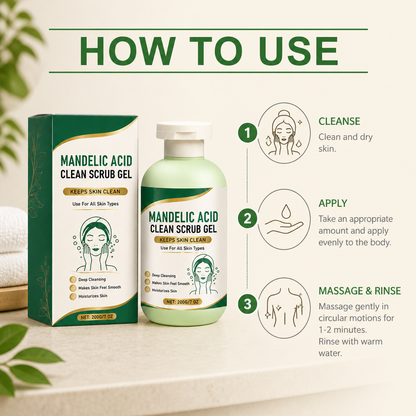 Mandelic Acid Scrub Gel – Gentle Exfoliation for Soft, Smooth Skin