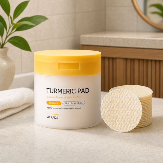 Turmeric & Glycolic Acid Facial Pads – Gently Exfoliate for Radiant Skin