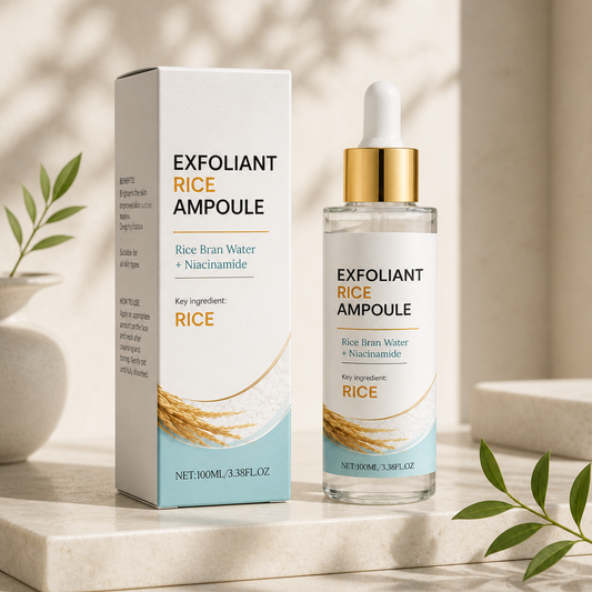 Rice Bran & Niacinamide Exfoliating Ampoule – Brightens and Hydrates Skin