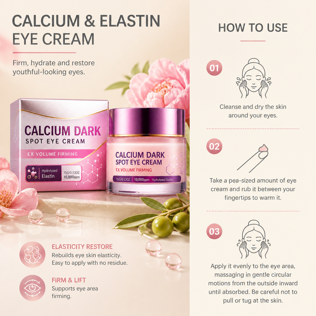 Calcium & Elastin Eye Cream for Firmer, Brighter-Looking Eyes