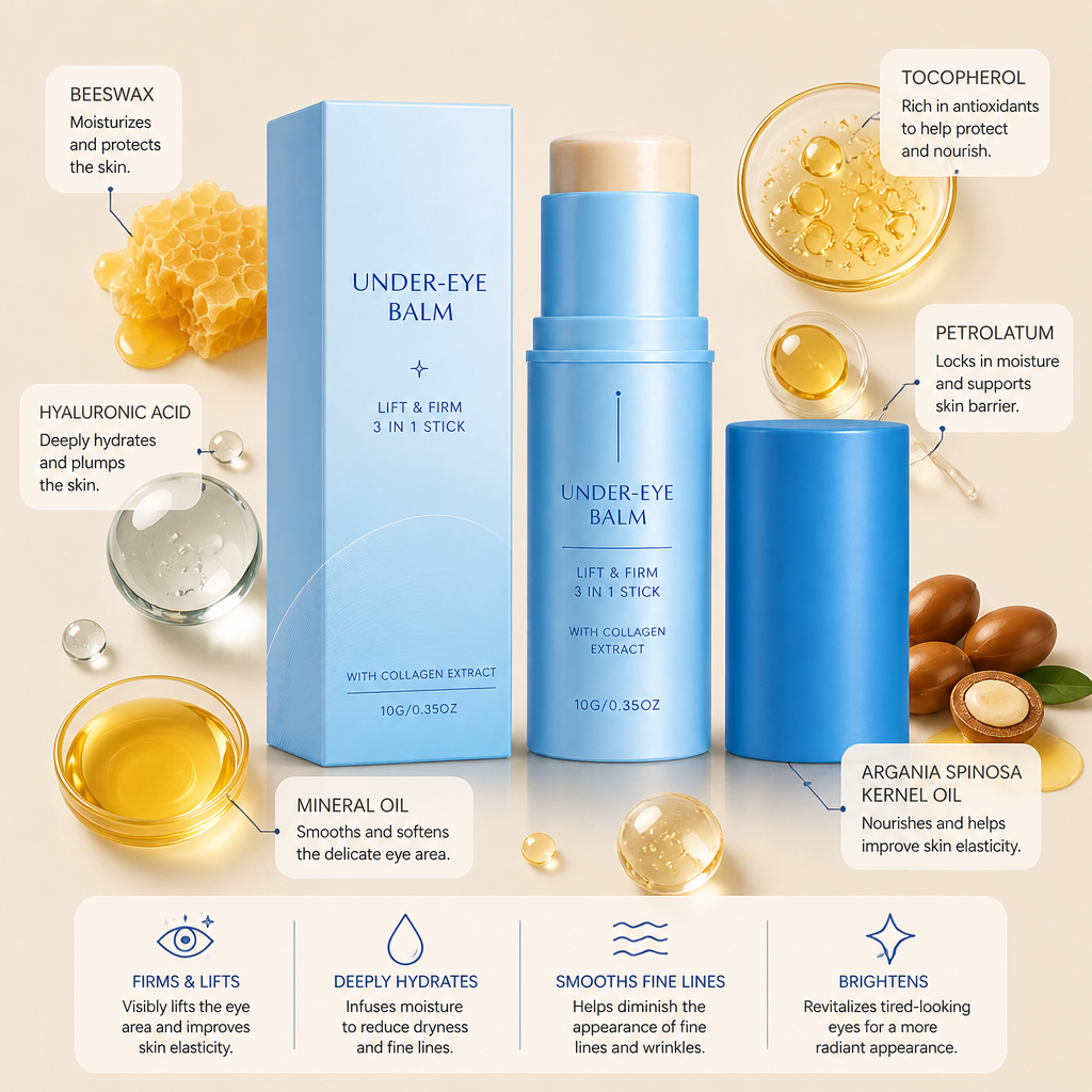 Hydrating Collagen Eye Balm Stick for Smooth, Refreshed Eyes