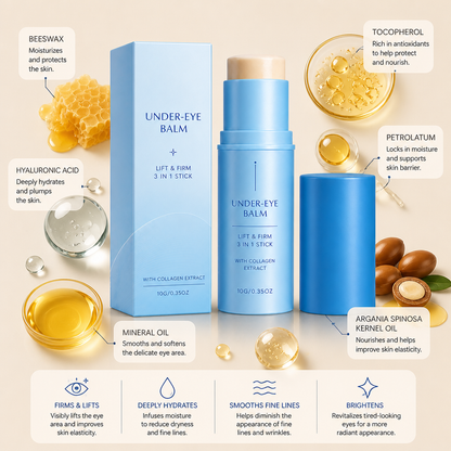 Hydrating Collagen Eye Balm Stick for Smooth, Refreshed Eyes