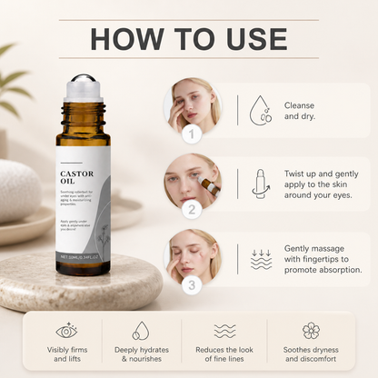 Hydrating Eye Serum Roller with Vitamin E for Smooth, Refreshed Skin