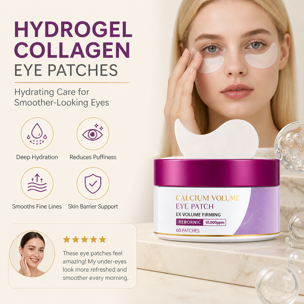 Hydrogel Collagen Eye Patches – Hydrating Care for Smoother-Looking Eyes