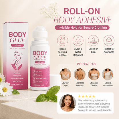 Roll-On Body Adhesive – Invisible Hold for Secure Clothing