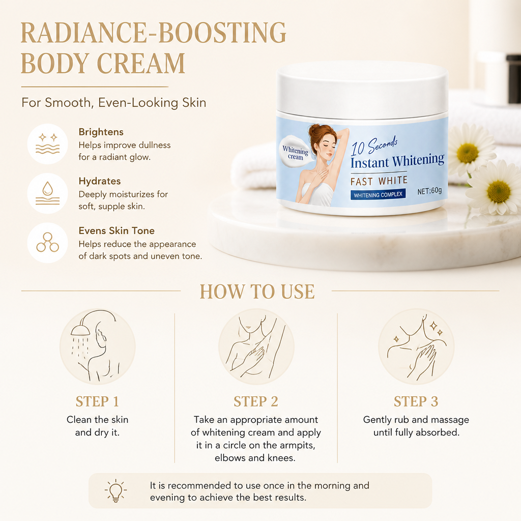 Radiance-Boosting Body Cream for Smooth, Even-Looking Skin