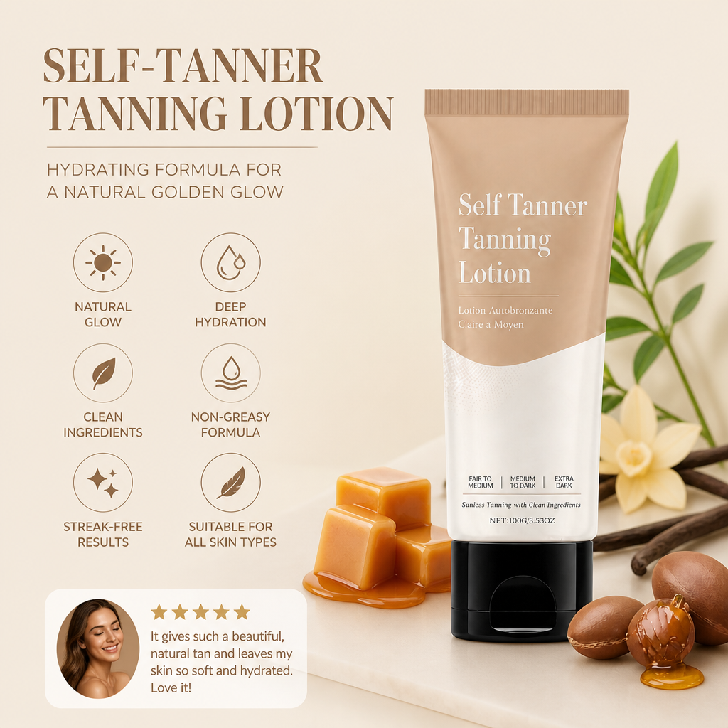 Self-Tanning Lotion – Hydrating Formula For A Natural Golden Glow
