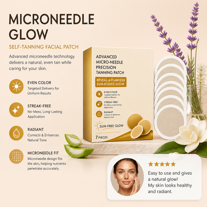 Self-Tanning Facial Patch – Microneedle Glow With Hydrating Care