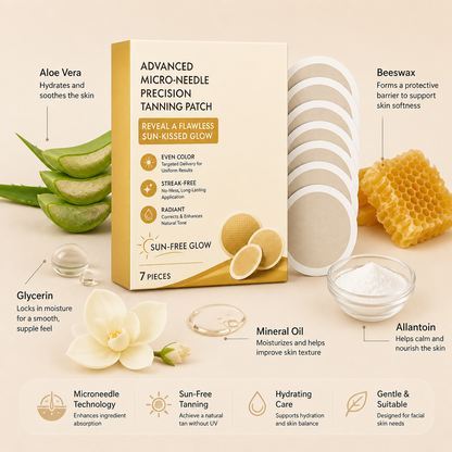 Self-Tanning Facial Patch – Microneedle Glow With Hydrating Care